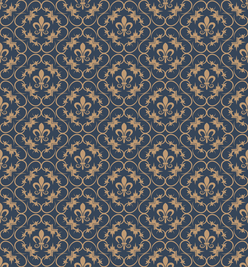 矢量的棕色花纹背景设计