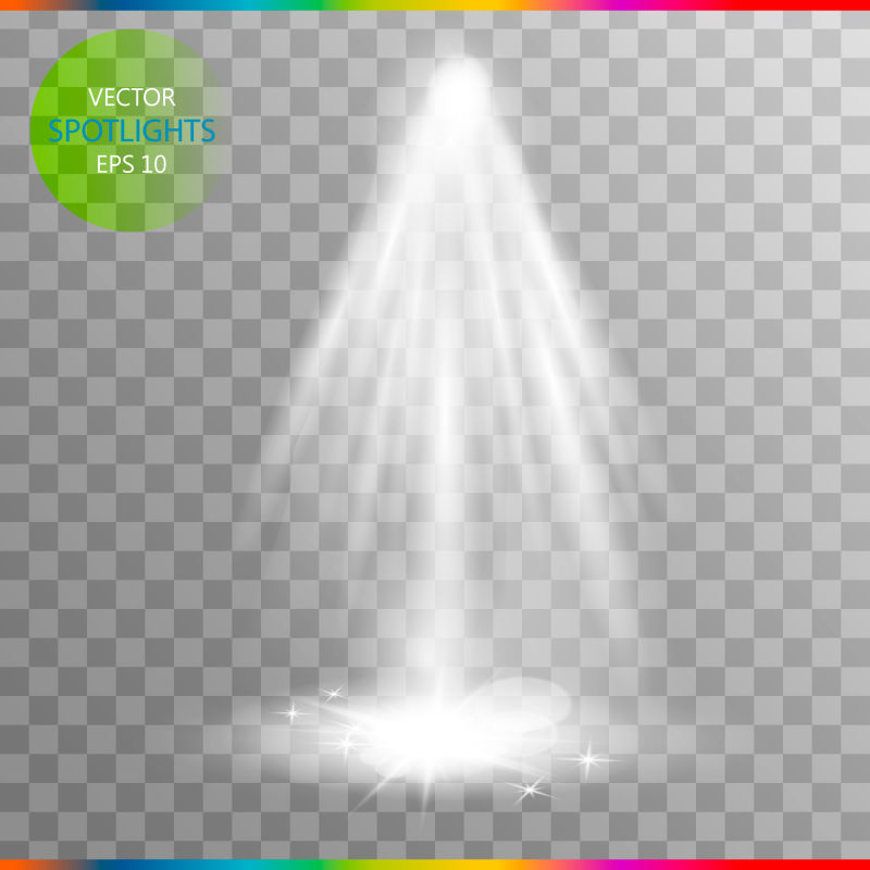 矢量垂直的灯光效果