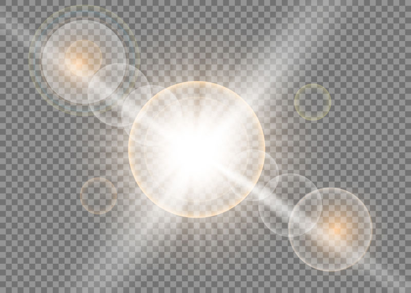 矢量特殊镜头的灯光效果