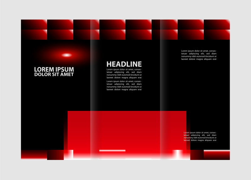 创意的广告宣传手册矢量