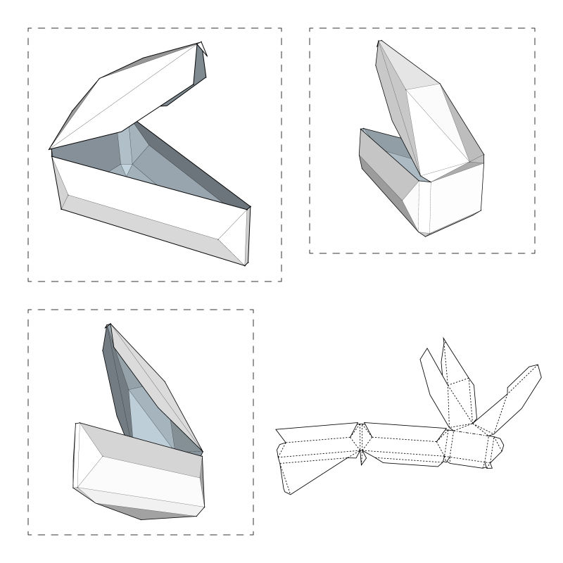 矢量的礼品盒设计