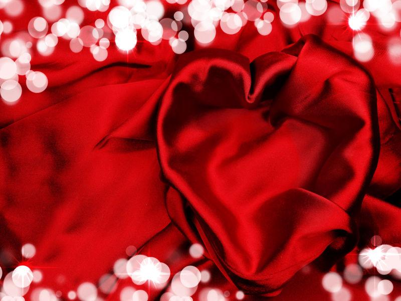 美丽的红色绸缎