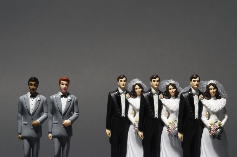 新郎和新娘人偶模型