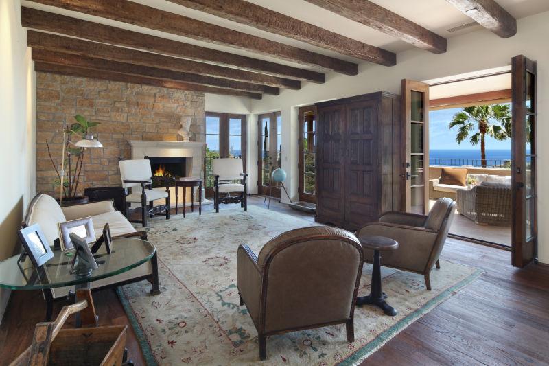 现代豪华的酒店座位区