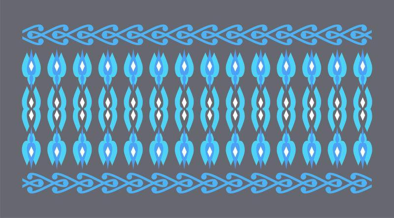 白色蓝色和深蓝色条状装饰品