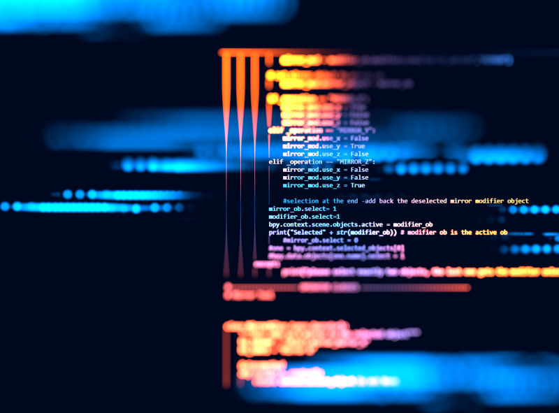 软件计算机脚本的编程代码抽象技术背景