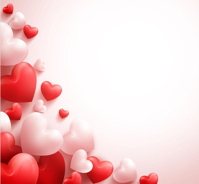 浪漫红心背景