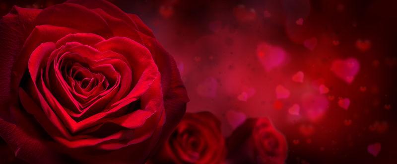 情人节邀请红心玫瑰