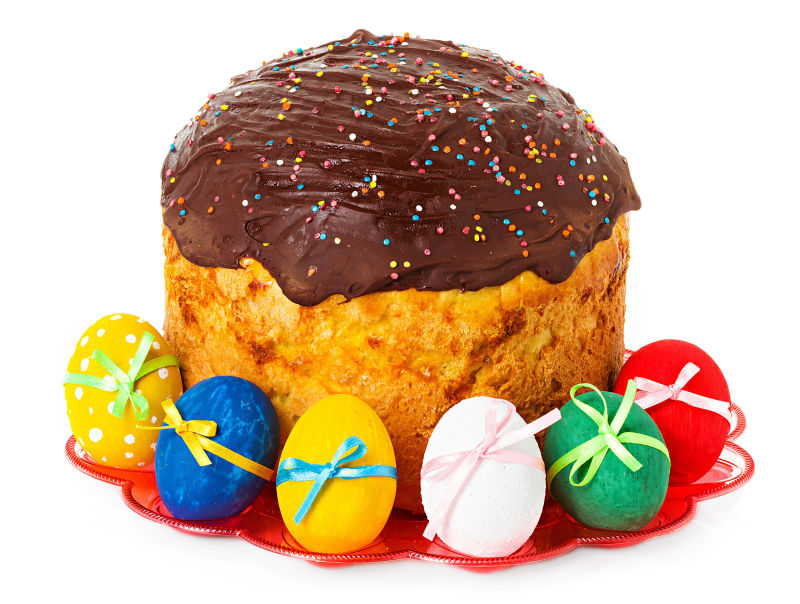 复活节蛋糕搭配复活节彩蛋