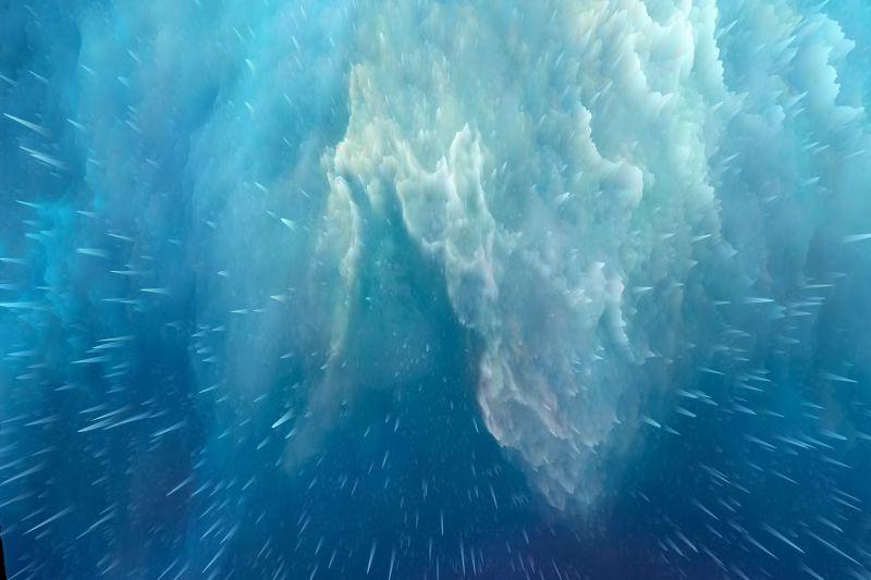 像海洋一样的蓝色星云