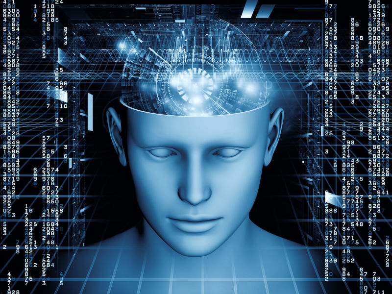 由人头和数字元素组成的概念设计