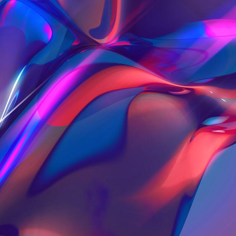 多彩的3D折射背景