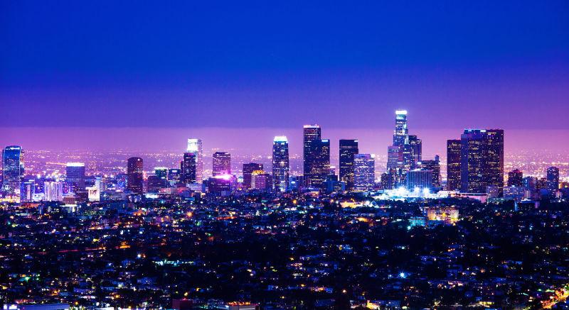 洛杉矶夜景鸟瞰
