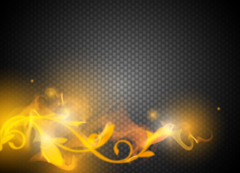 矢量的透明火焰