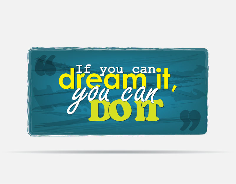 矢量的励志句子插图