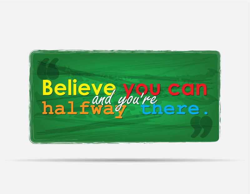 矢量的鼓励卡片设计