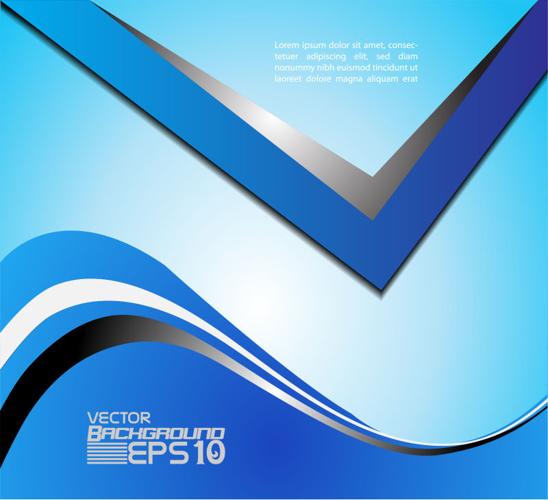 蓝色抽象图案的矢量背景