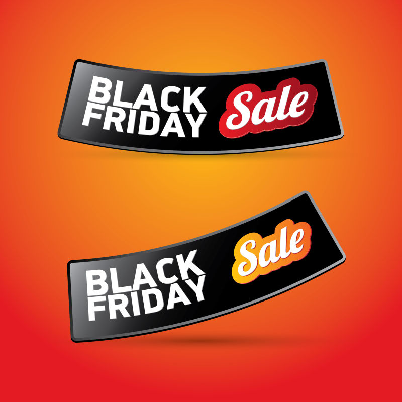 星期五销售标签矢量设计