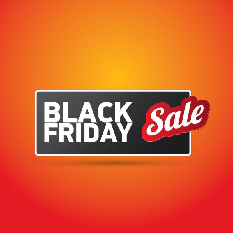 黑色星期五销售标签矢量设计