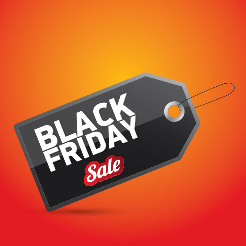矢量黑色星期五销售标签