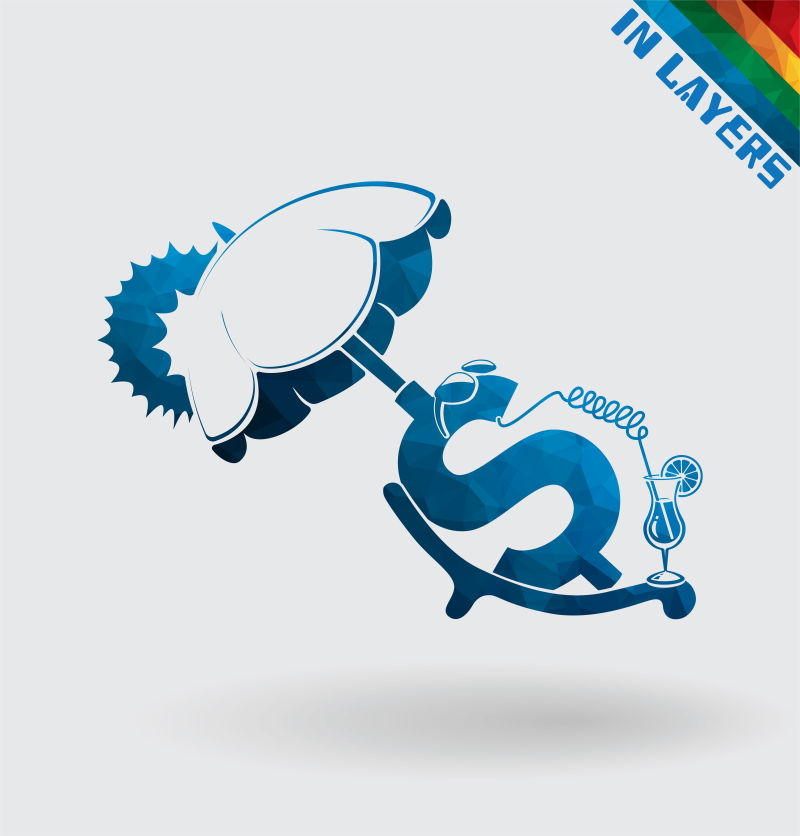 创意矢量美元货币符号设计