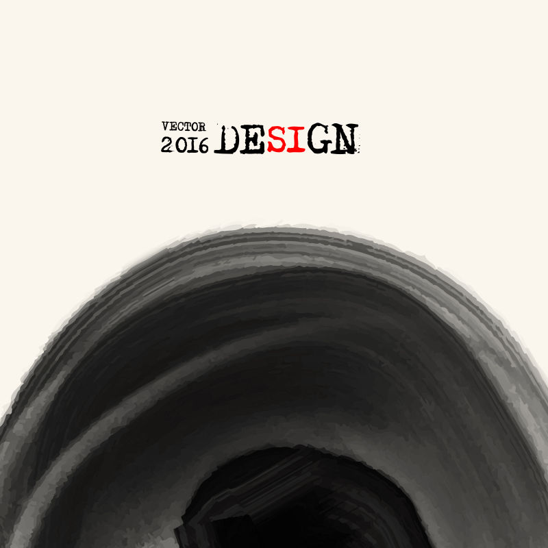 矢量水墨风格的抽象黑色背景