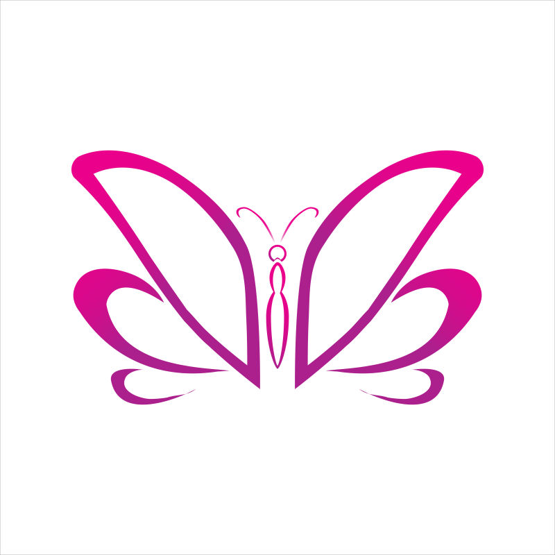 标志设计图案蝴蝶