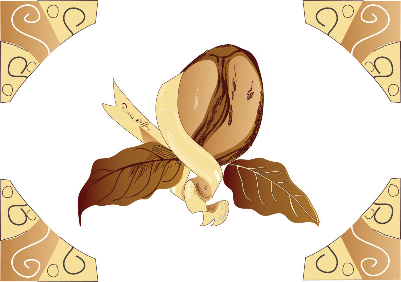 创意矢量咖啡元素设计插图