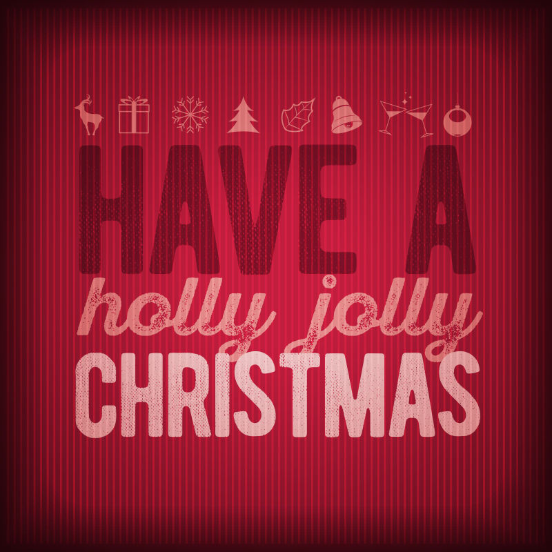 矢量圣诞节贺卡设计