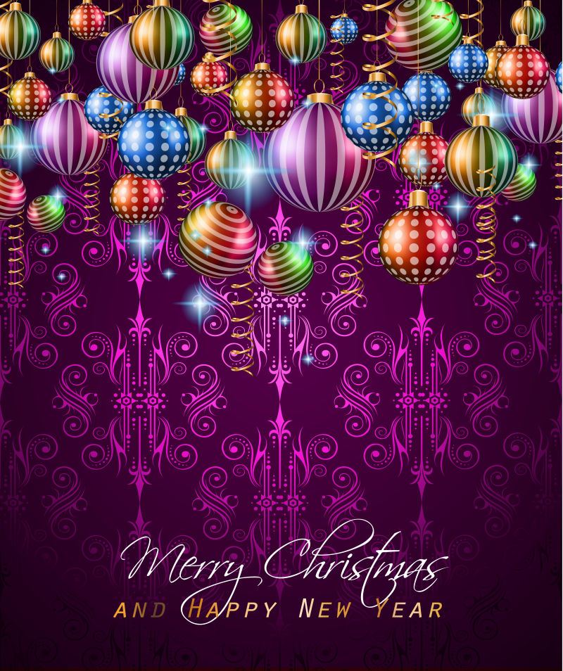 圣诞节彩灯背景矢量设计