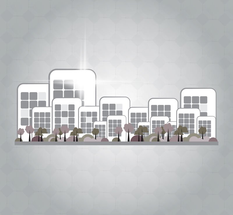 矢量城市设计的平面元素