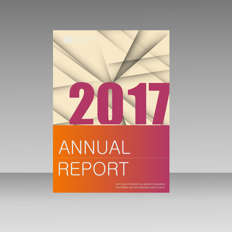 矢量几何现代风格的封面设计