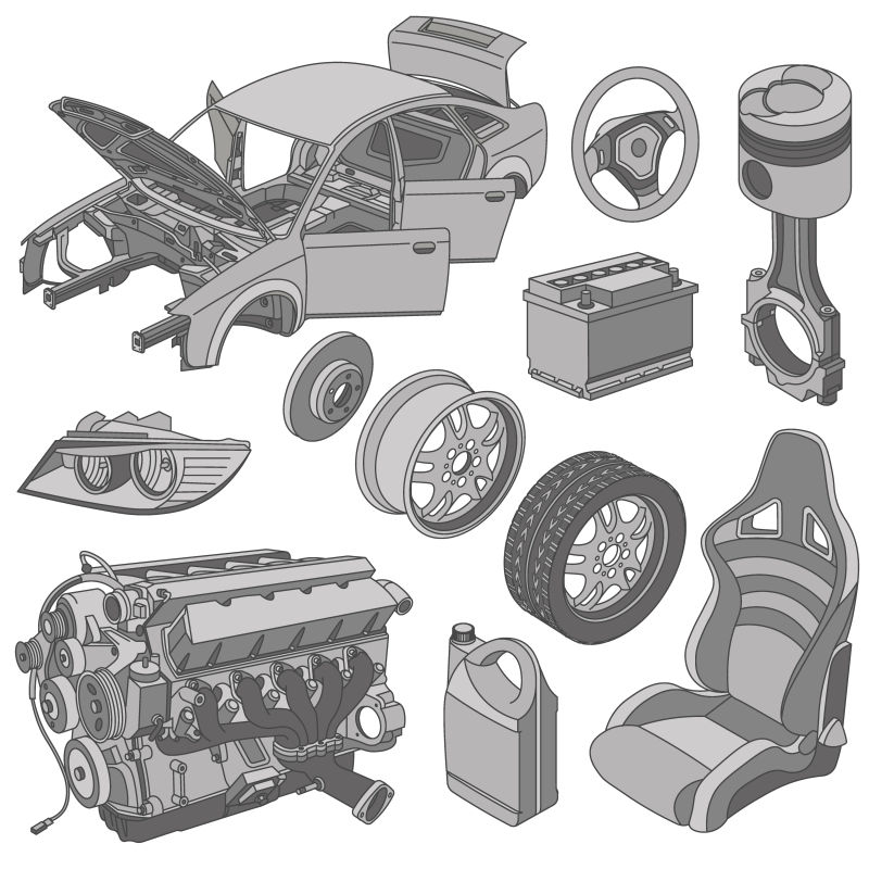 汽车零部件图片卡通图片