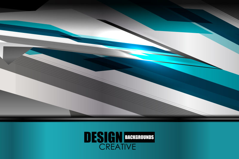 商业抽象金属条纹背景矢量设计