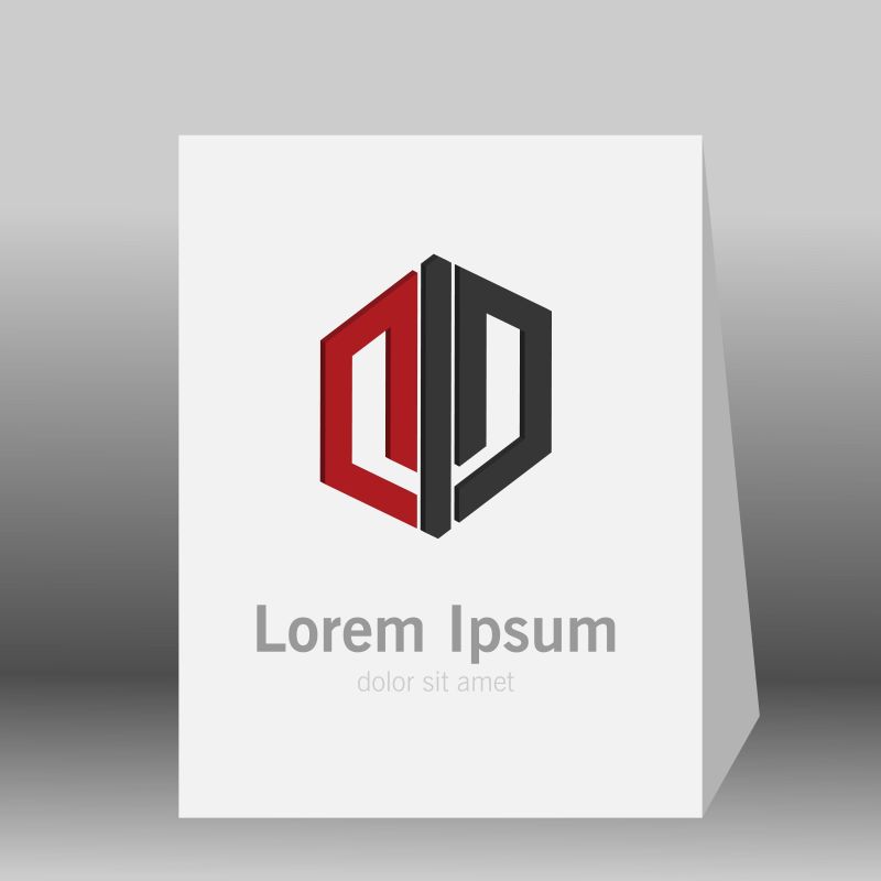 矢量的多边线形标志