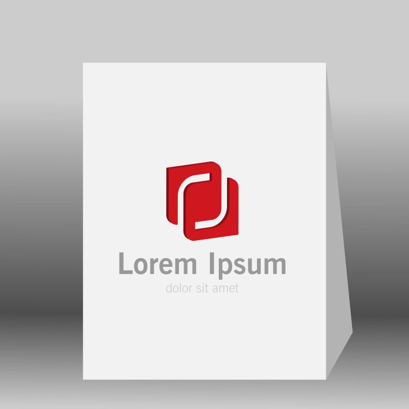 矢量的红色公司logo设计