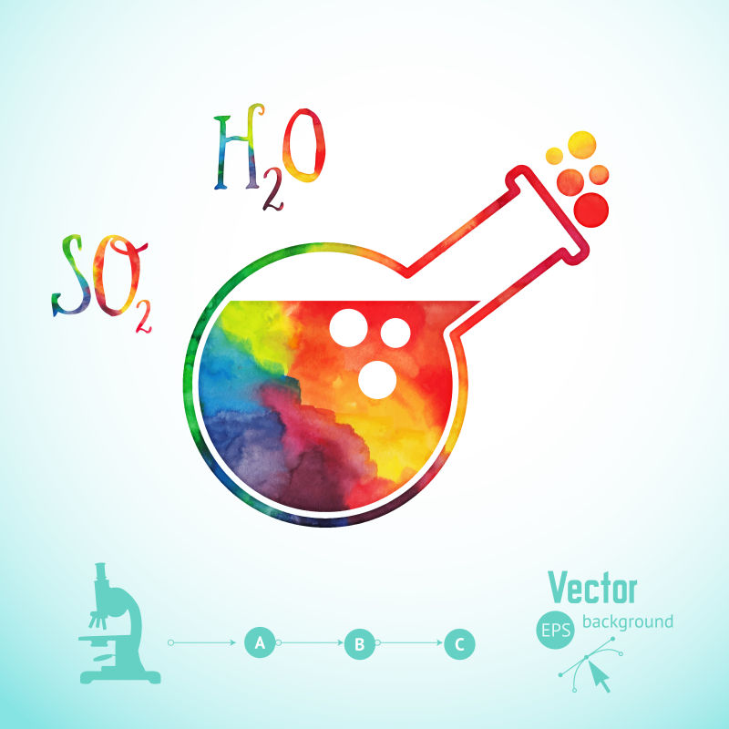 矢量化学实验器皿