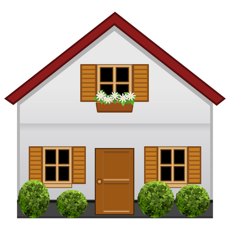 创意矢量小洋房插图