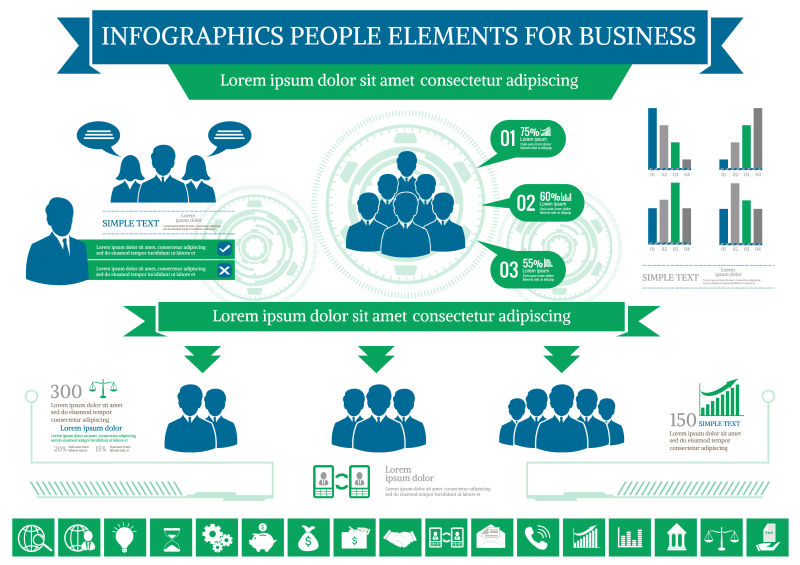 创意商业信息图表矢量设计元素