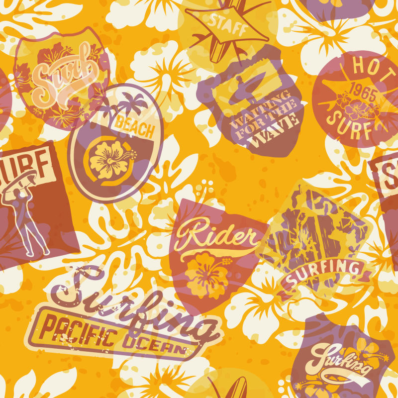 矢量的橙色花卉