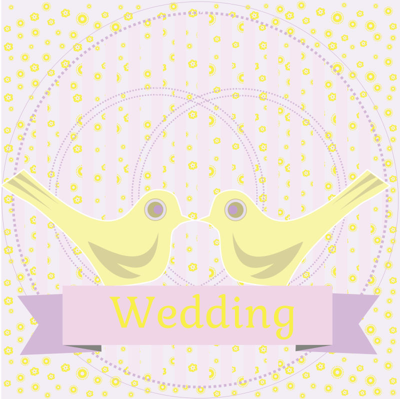 矢量的米色爱情鸽插图