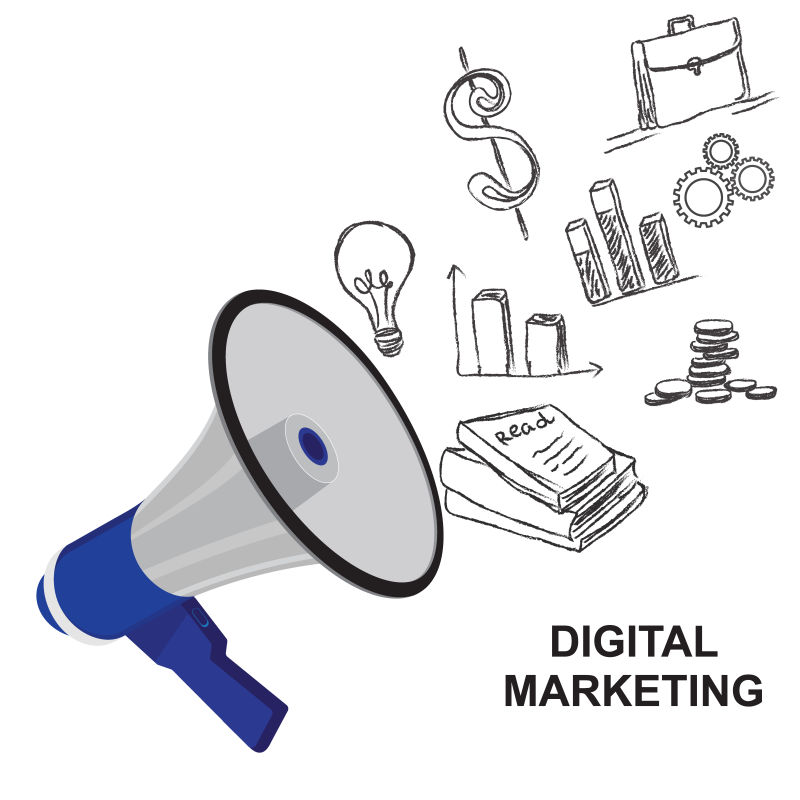 矢量的喇叭插图