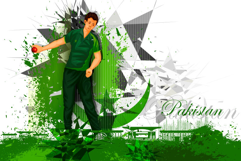 矢量巴基板球运动员