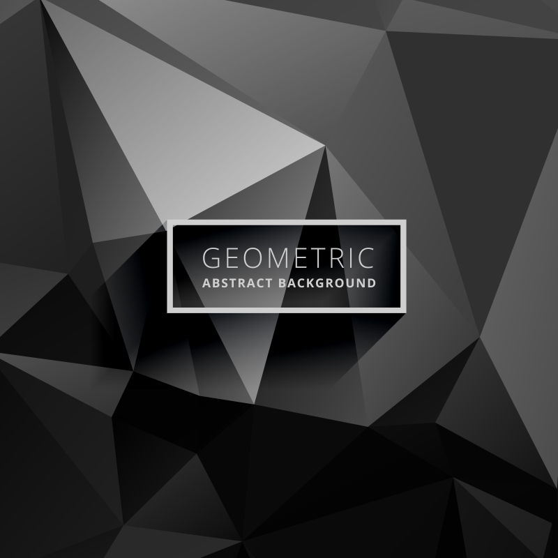 黑色几何图案背景矢量设计