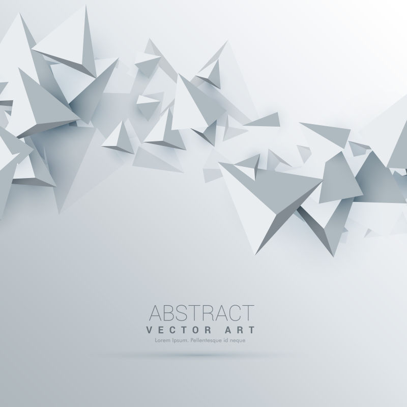 矢量的抽象几何锥体背景