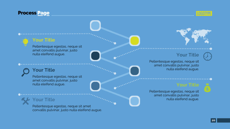 抽象时间线的矢量幻灯片设计