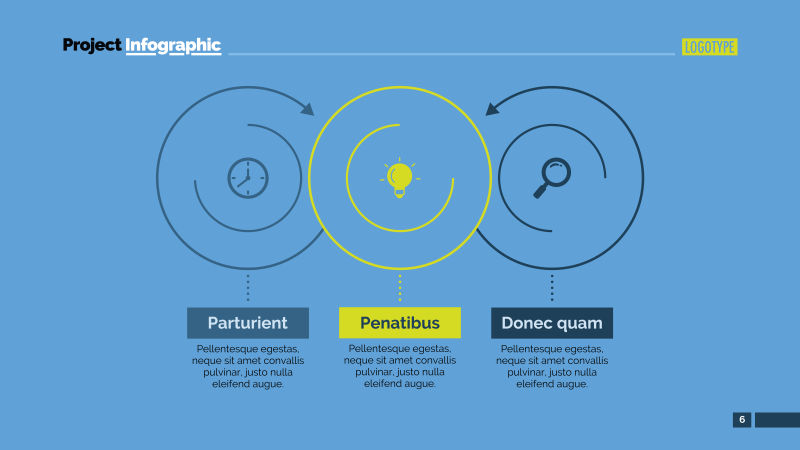 矢量商业信息幻灯片