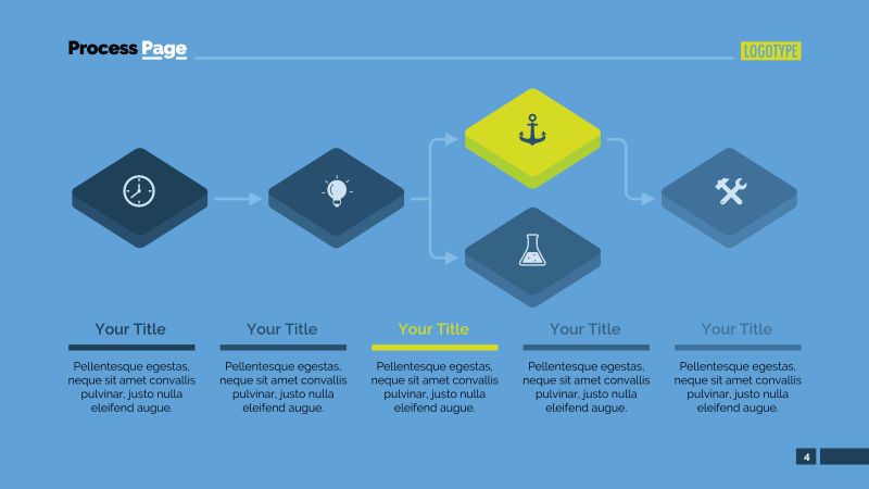 创意矢量立体方形幻灯片设计