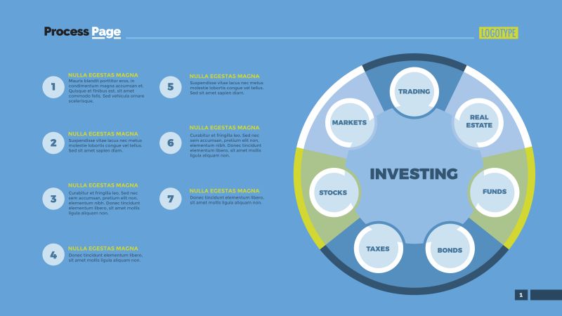 矢量创意九种元素布局的幻灯片设计
