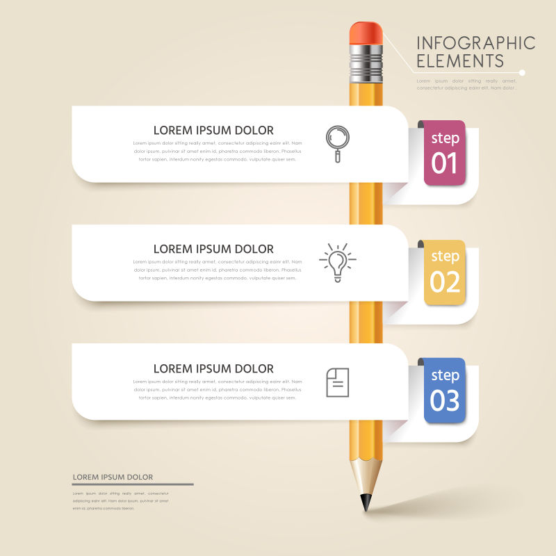 教育主题的矢量信息图表